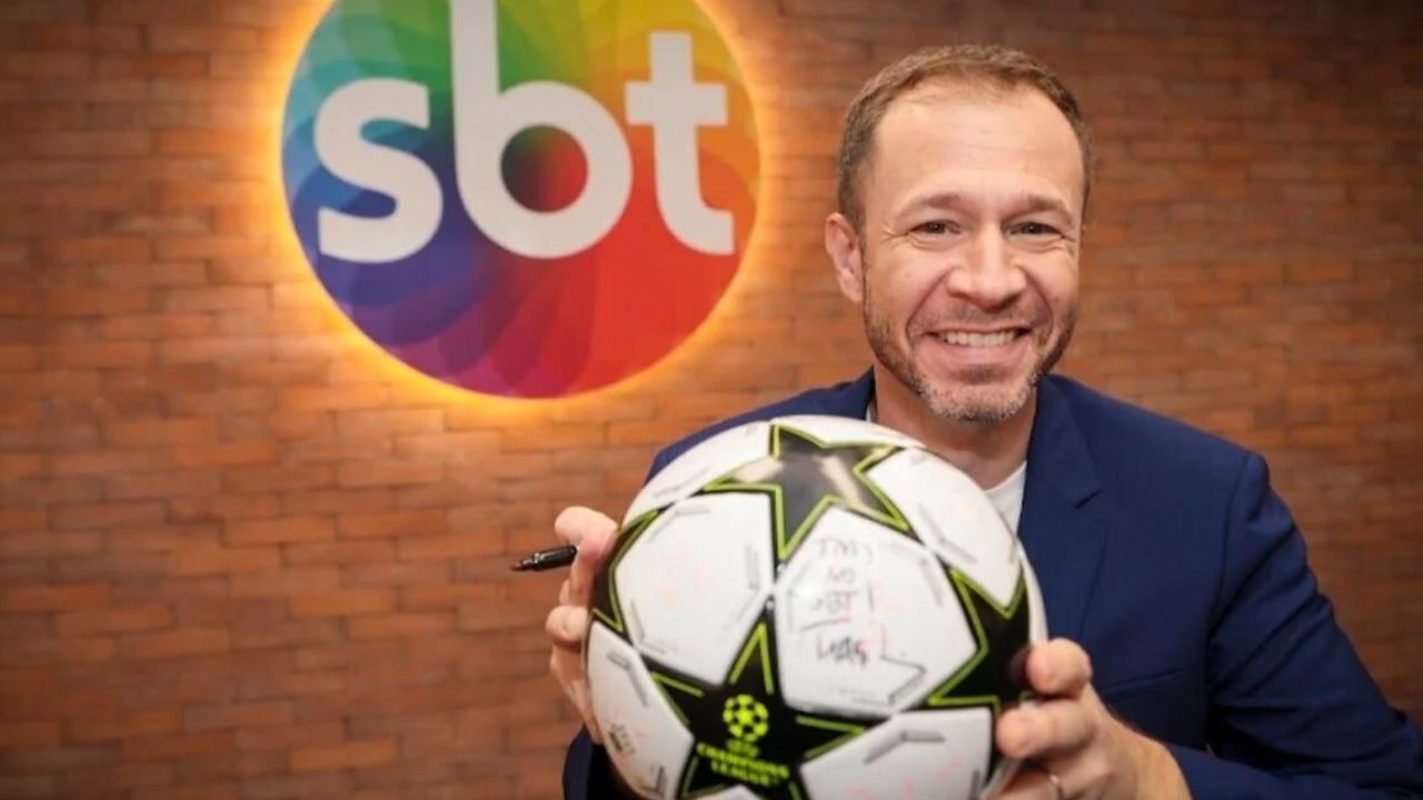 Foto: Tiago Leifert | Reprodução: redes sociais / SBT
