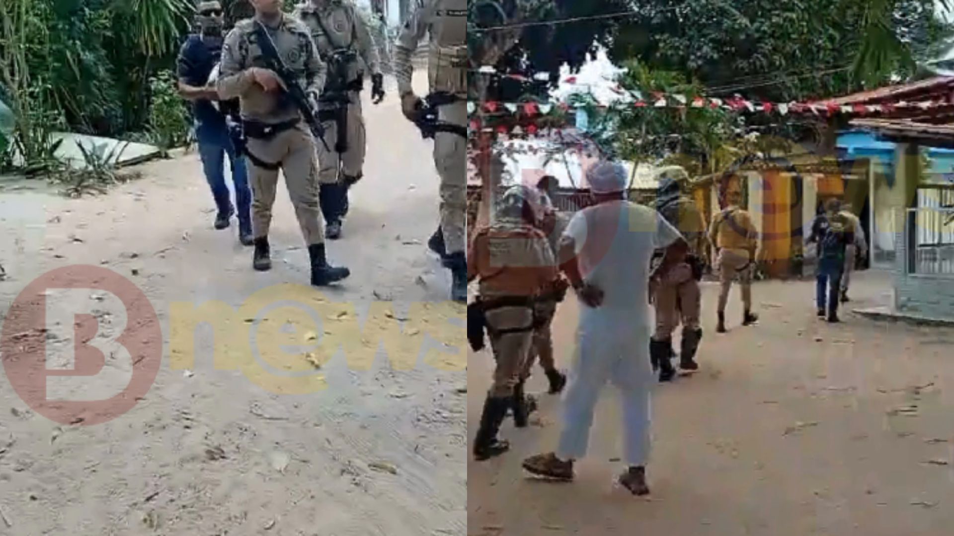 Policiais militares fortemente armados invadem terreiro de Candomblé na Bahia; ASSISTA - QTU Questões do Universo