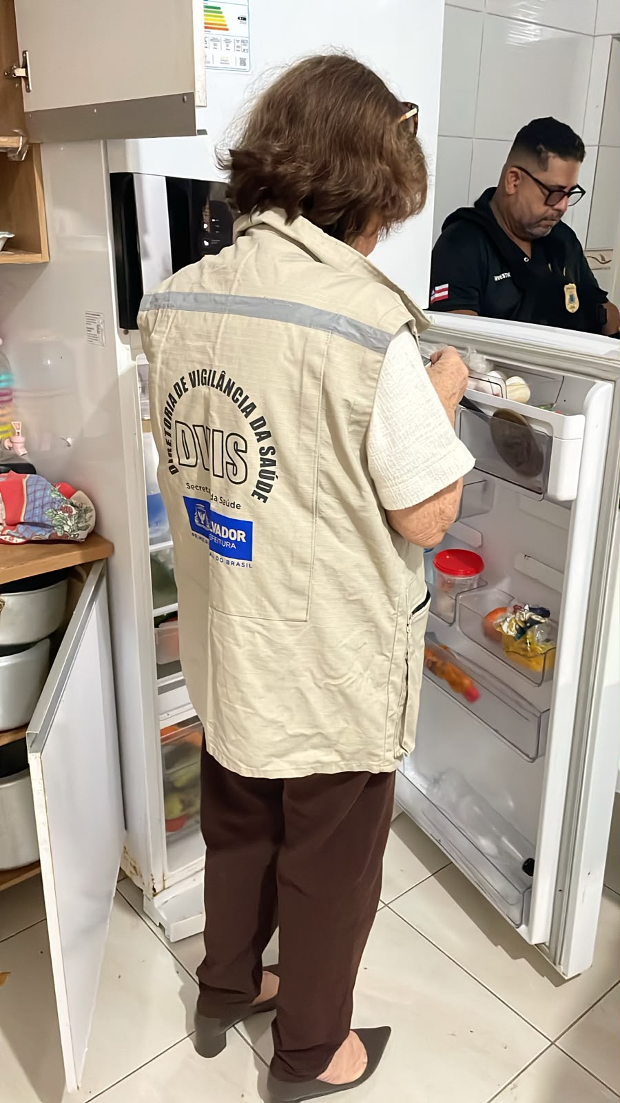 Geladeira do lar de idosos