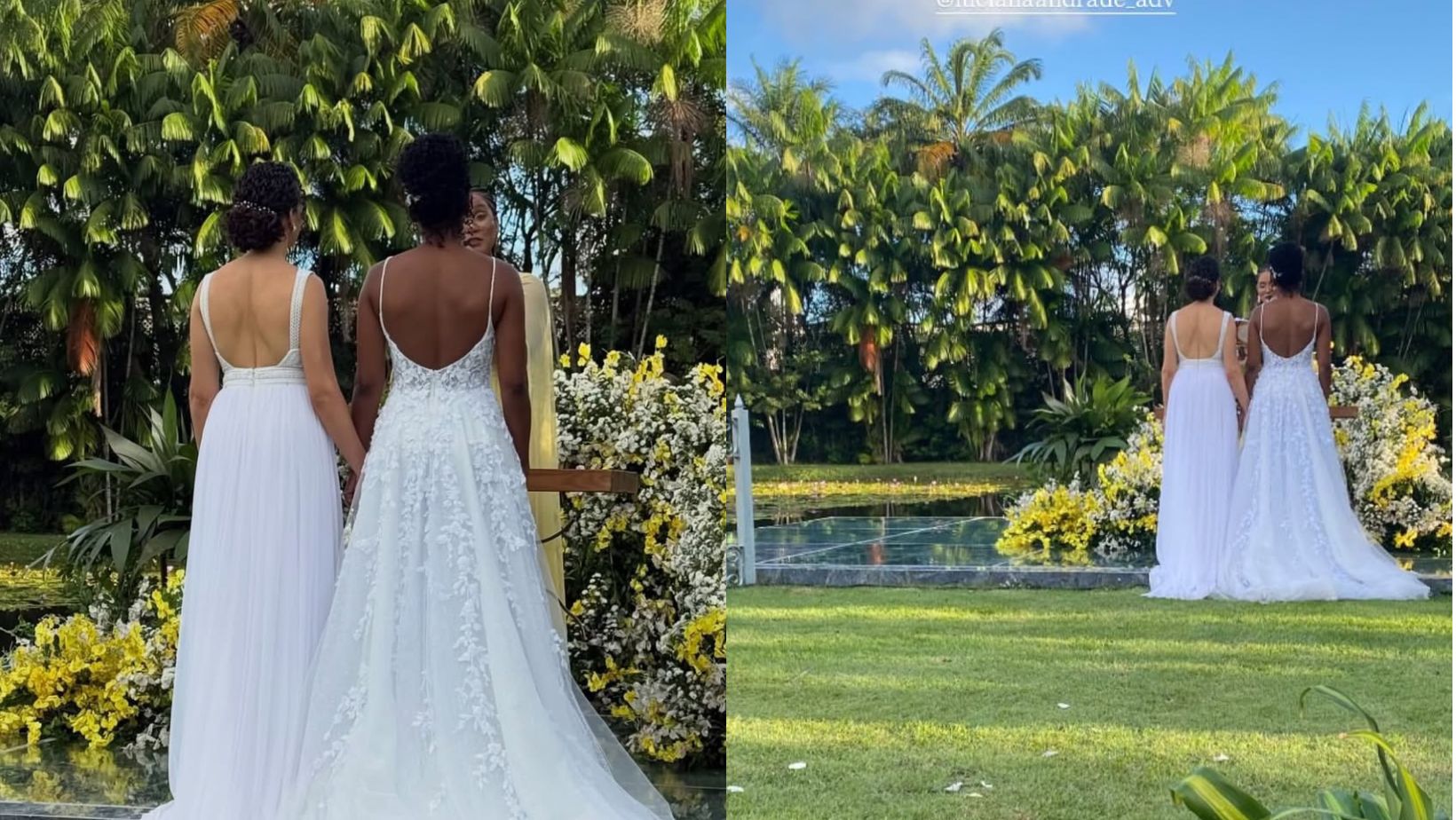 Casamento Luana Assiz e Luciana Andrade | Reprodução / Redes Sociais 