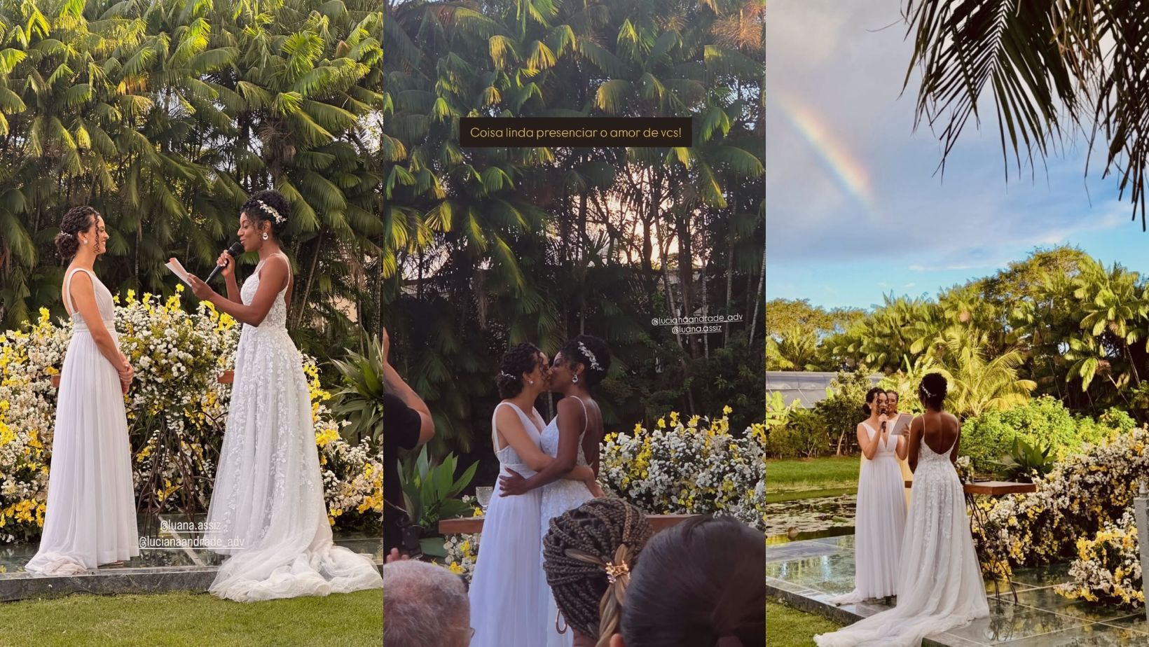 Casamento Luana Assiz e Luciana Andrade | Reprodução / Redes Sociais 