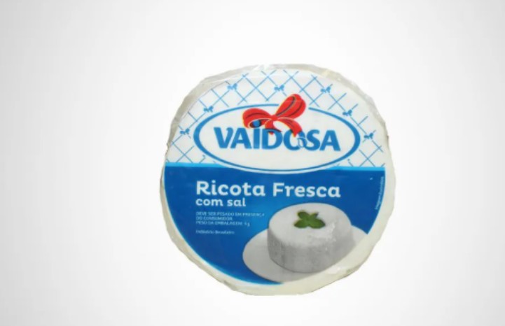 ricota fresca da marca Laticinios vaidosa
