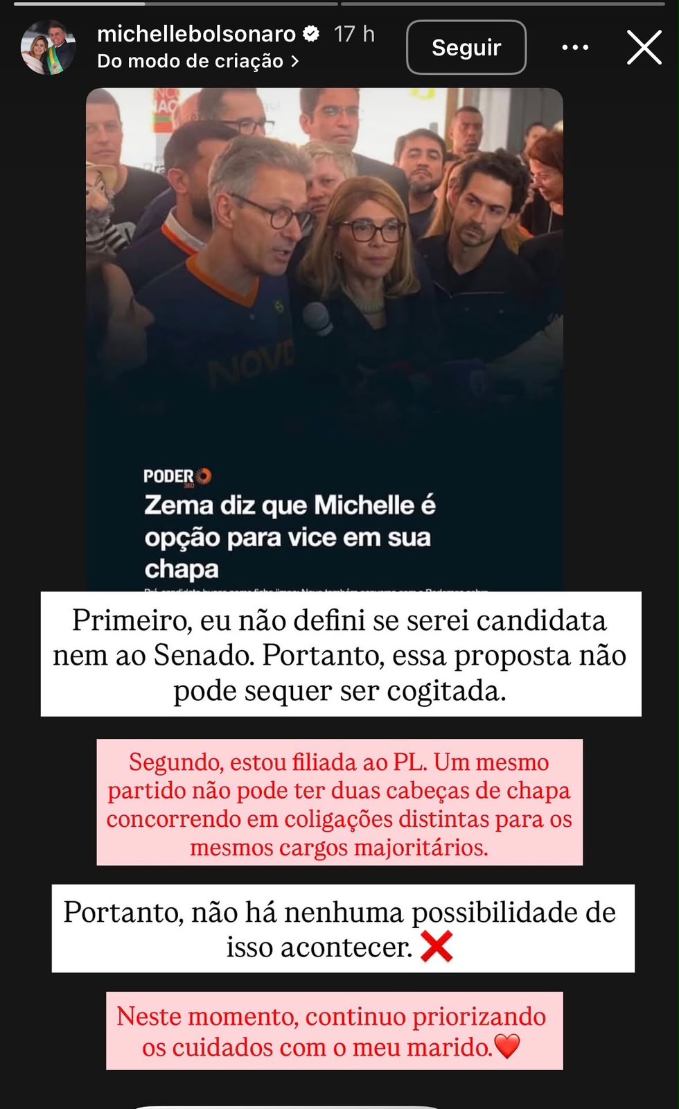 Resposta de Michelle