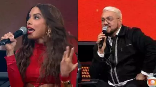 Anitta e Belo no Estrelas da Casa
