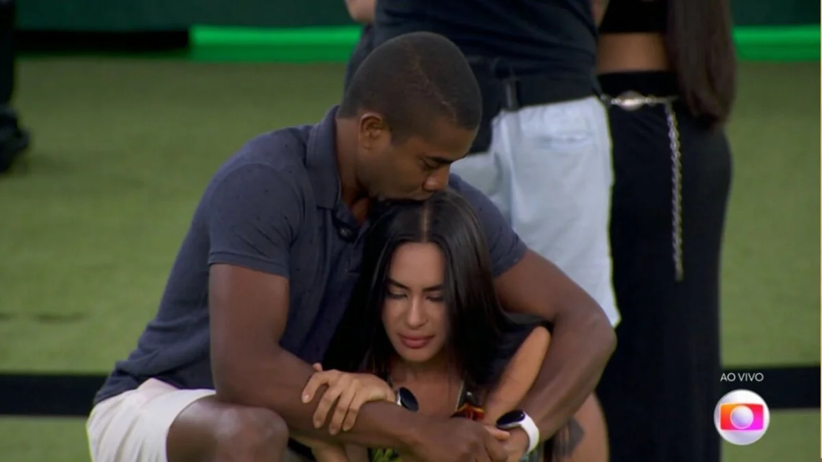 Davi Brito e Isabelle Nogueira no BBB 24 (Reprodução / TV Globo)