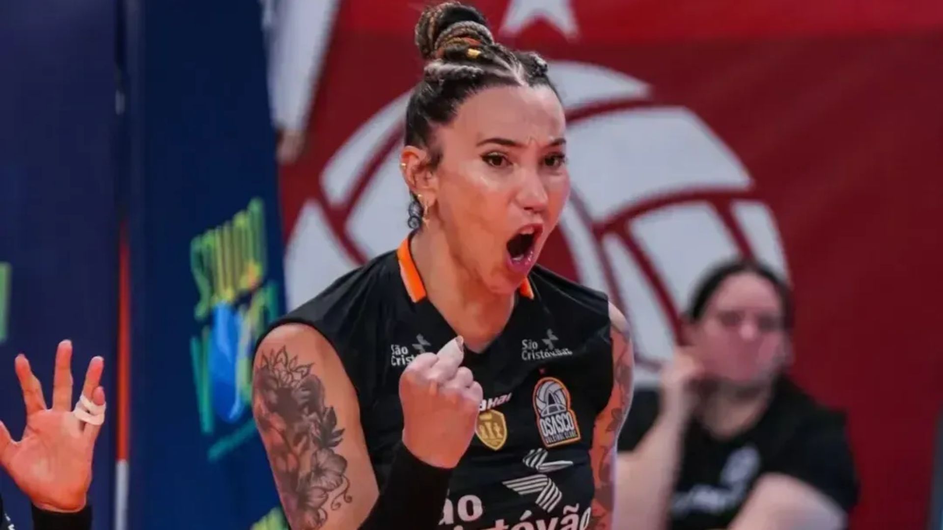 Tiffany Abreu durante partida do Osasco  • Carolina Oliveira/Osasco