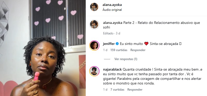 Ex-namorada de Evaldo Macarrão recebe apoio de famosas após relatar relacionamento abusivo e ator ser associado às agressões