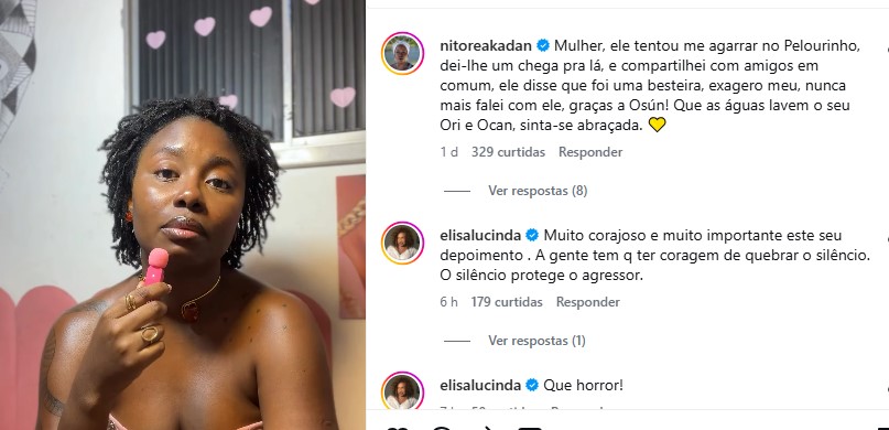 Ex-namorada de Evaldo Macarrão recebe apoio de famosas após relatar relacionamento abusivo e ator ser associado às agressões