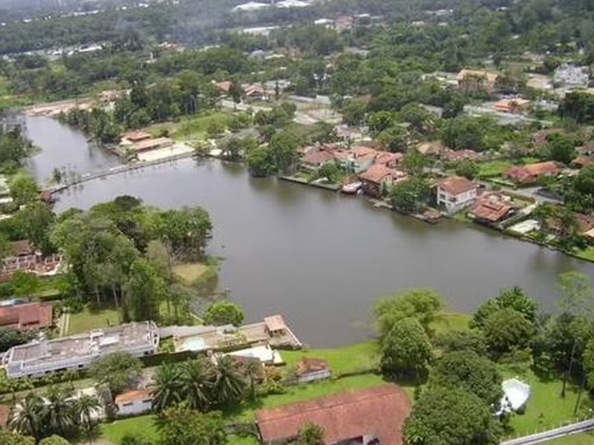 Vista aérea do condomínio onde Joelma e Ximbinha têm casa — Foto: Reprodução