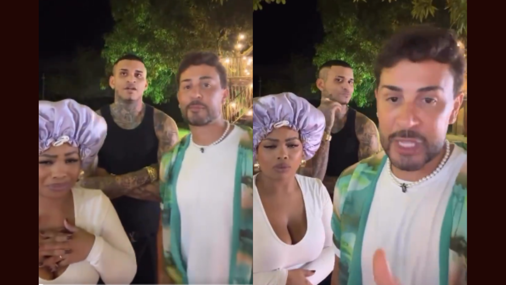 Neiff, Carlinhos e Belle | Reprodução / Instagram 