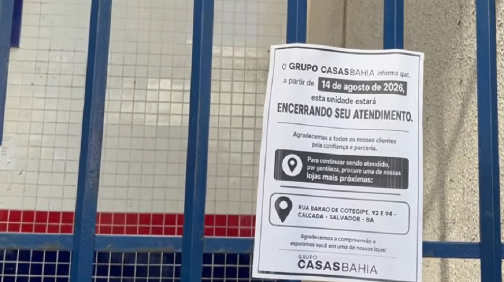 Casa Bahia fechou lojas em Salvador. (Foto: BNews)