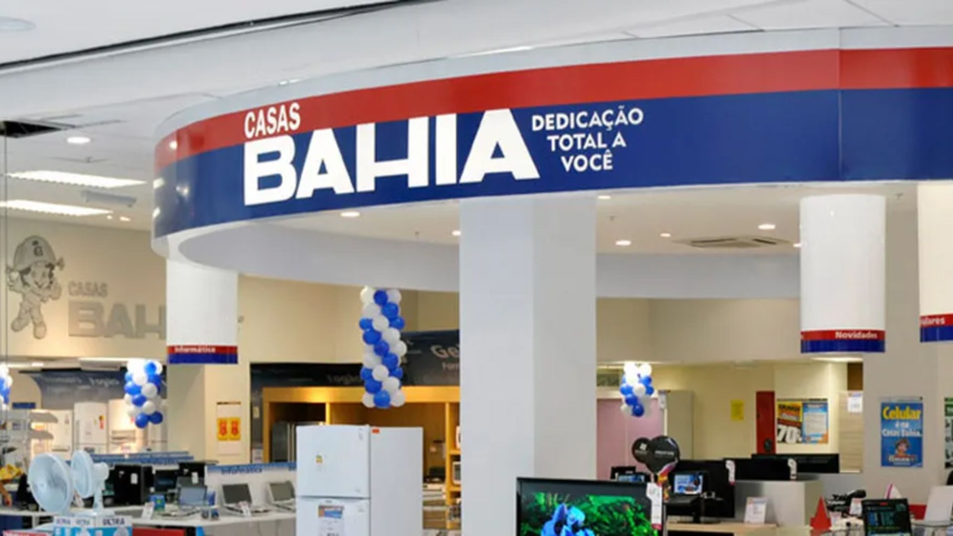 Interior de uma loja das Casas Bahia