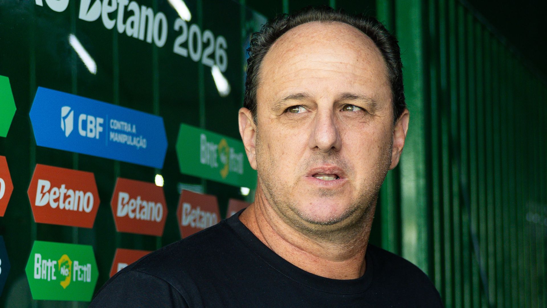 Rogério Ceni em entrevista antes da partida contra a Chape - Foto: Catarina Brandão / ECB