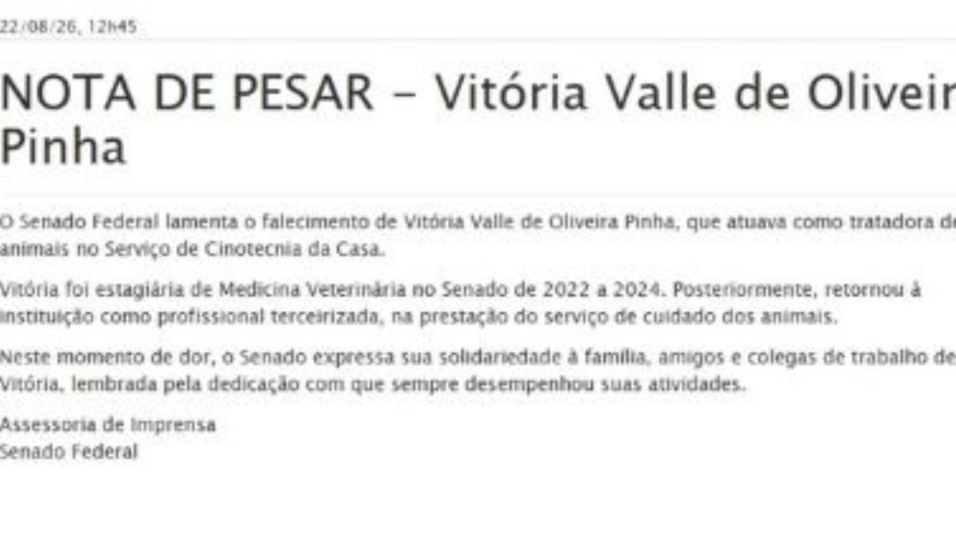 Reprodução/ Senado Federal
