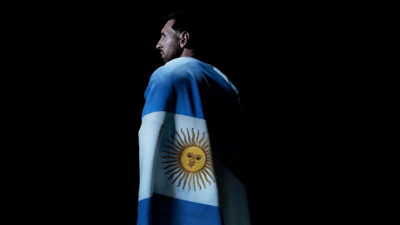 Lionel Messi com as cores da Argentina - Foto: Reprodução / Instagram / @leomessi