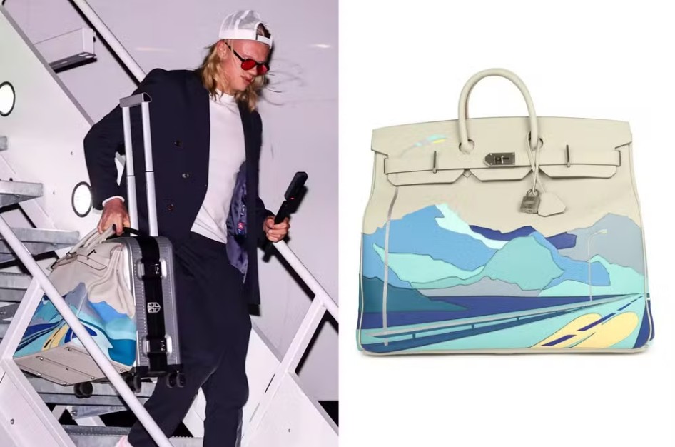 Bolsa hermès da coleção de Erling Haaland