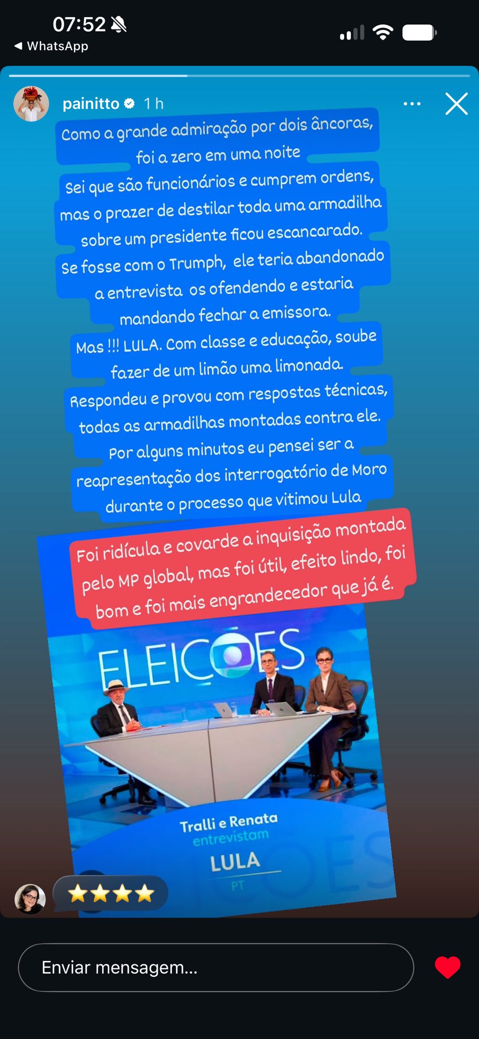 Desabafo do pai de Anitta nas redes sociais