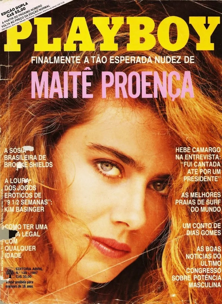 Maitê Proença na capa da "Playboy"