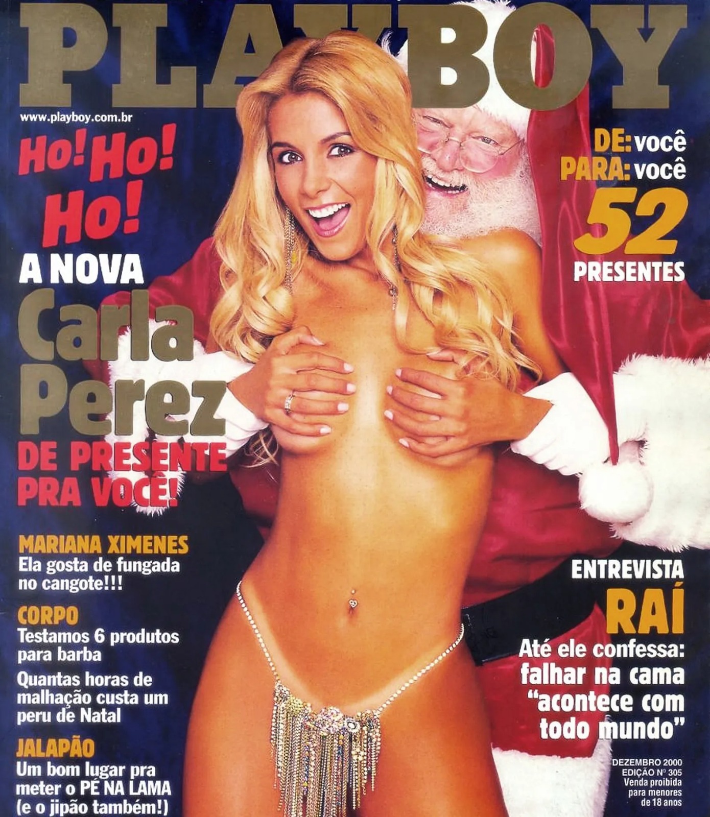 Carla Perez na polêmica capa da "Playboy