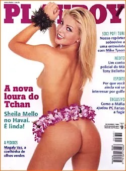 Capas das dez edições da revista Playboy mais vendidas no Brasil.