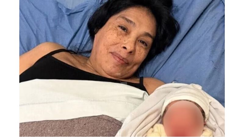 Mãe aos 62 anos: veja fotos do nascimento do primeiro filho e do caso que chamou atenção - FOTO: ARQUIVO PESSOAL