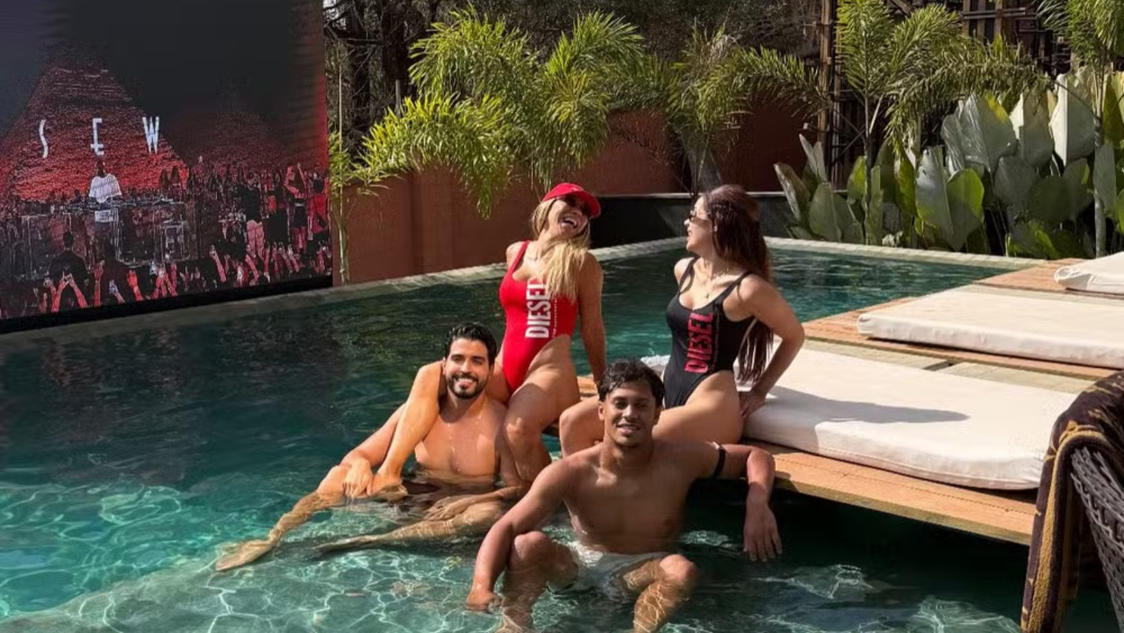 Iran Ângelo, namorado, filho e nora | Reprodução / Instagram 