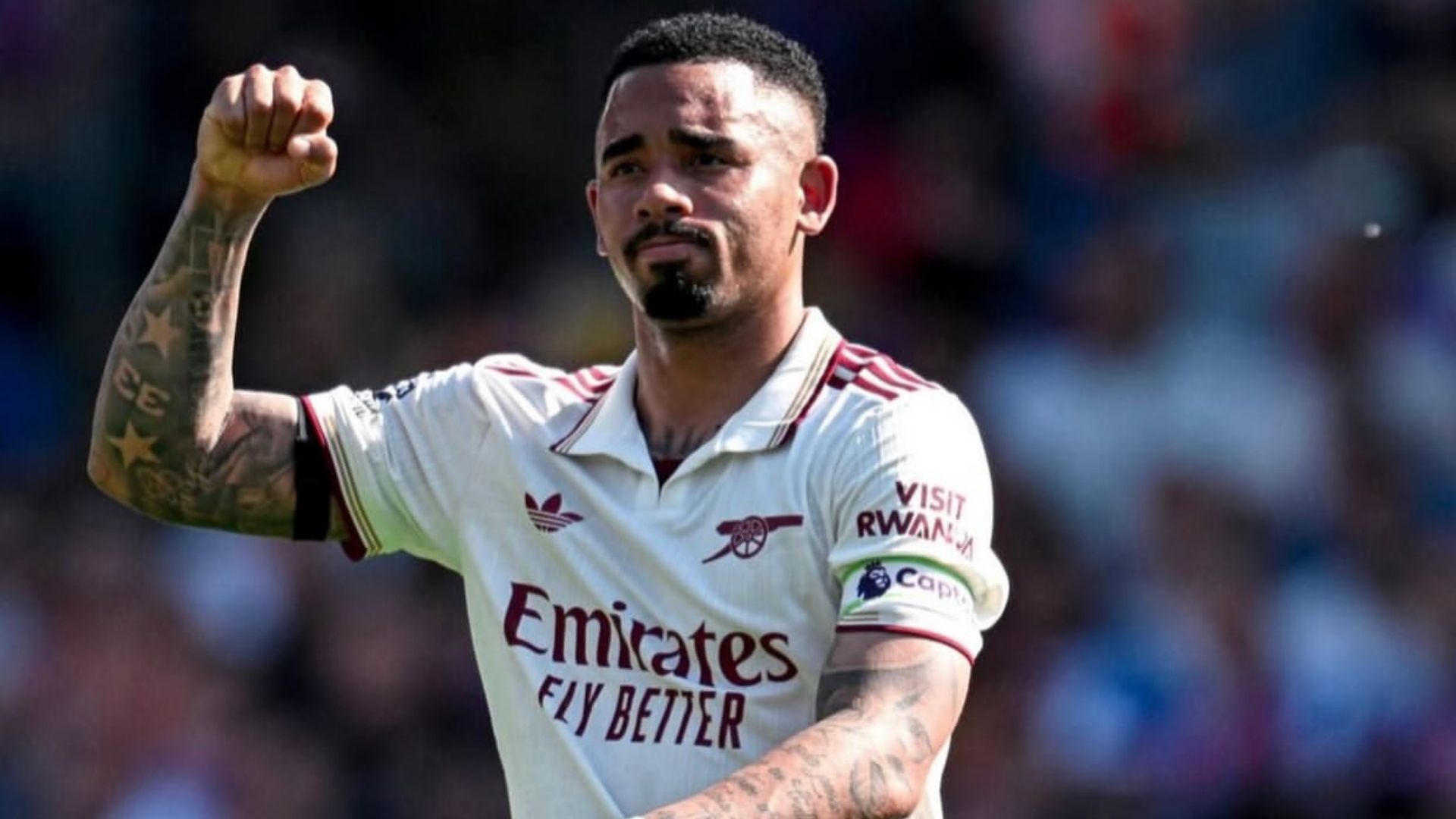 Gabriel Jesus com as cores do Arsenal - Foto: Reprodução / Instagram / @dejesusoficial