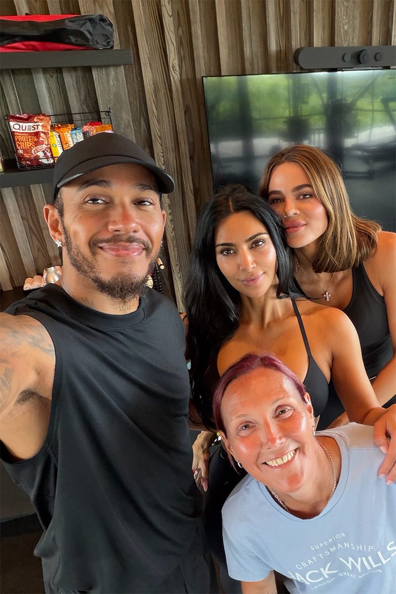 Kim Kardashian em férias com Lewis Hamilton