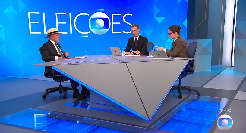 Lula na sabatina da TV Globo