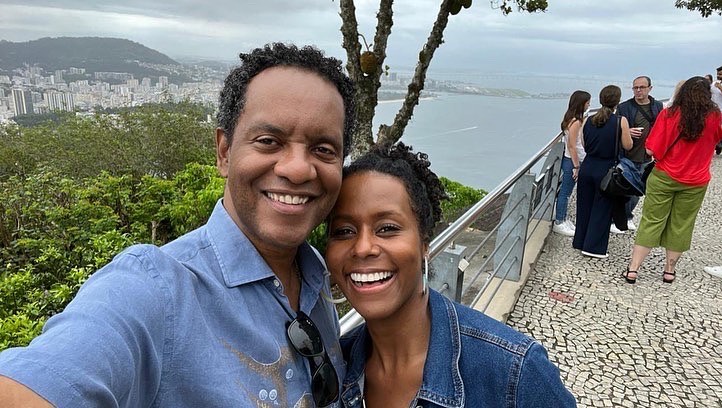 Maju Coutinho e marido Agostinho