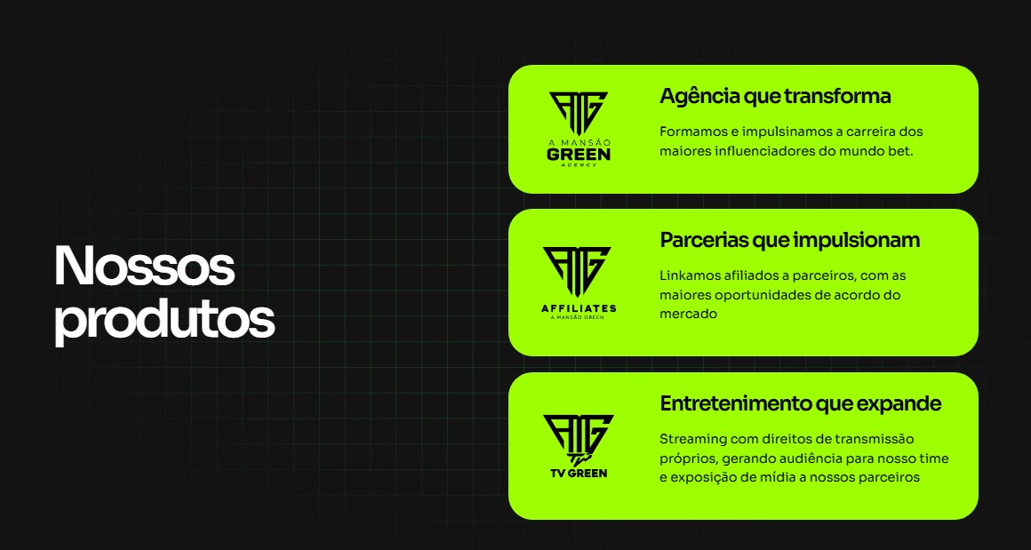 Print do site da Mansão Green