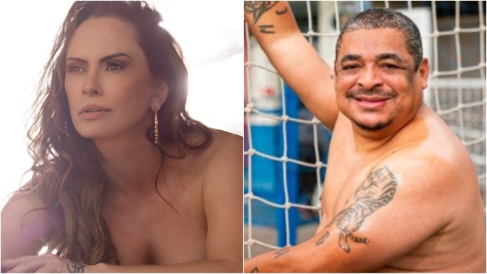 Núbia Oliver e Vampeta