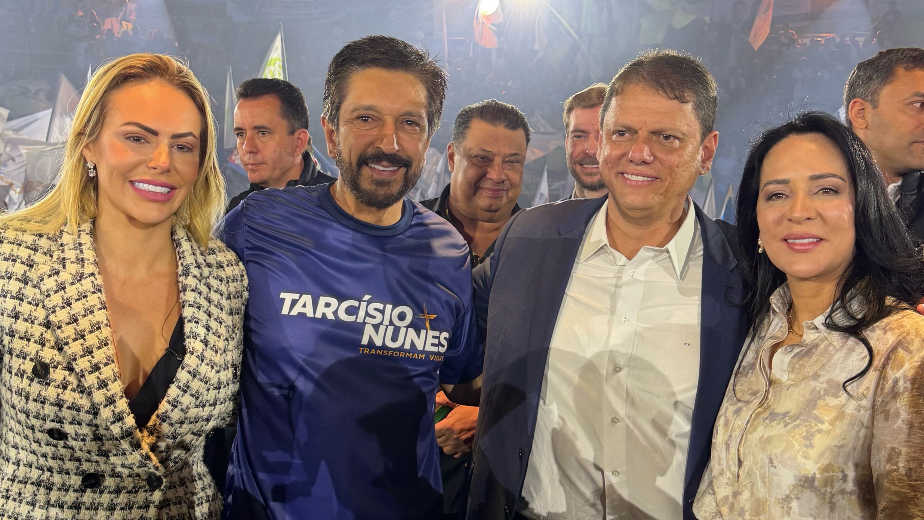 Convenção do Republicanos: Nunes reforça aliança com Tarcísio em convenção dos Republicanos: "Obrigada por tudo"