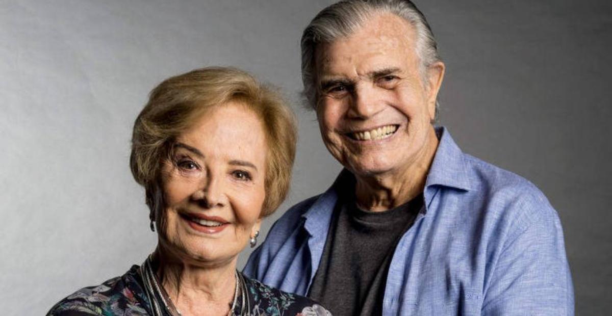 Glória Menezes e o marido, Tarcísio Meira | Reprodução/Redes sociais