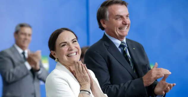 REGINA DUARTE E BOLSONARO