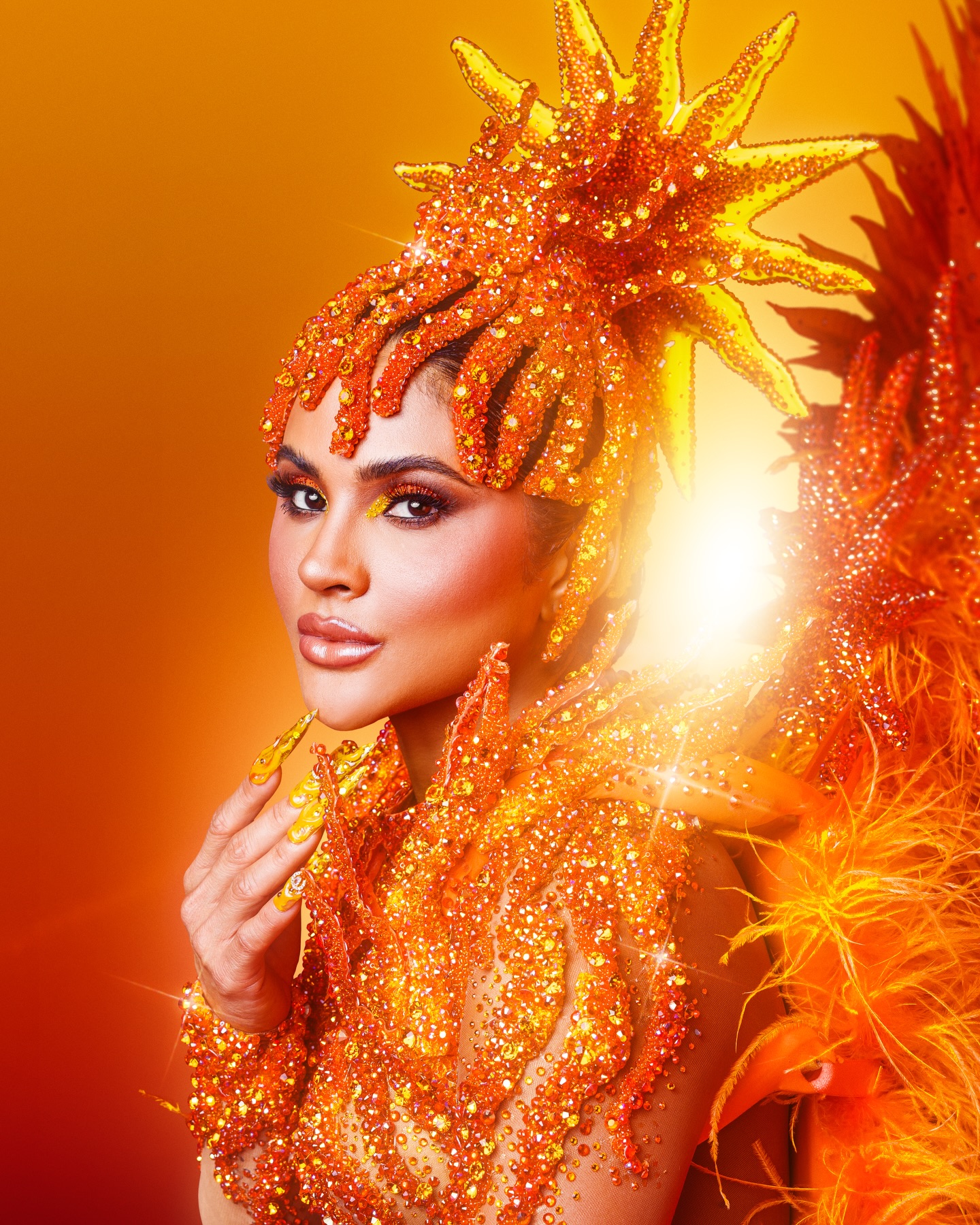 Mileide Mihaile como rainha de bateria da Unidos da Tijuca