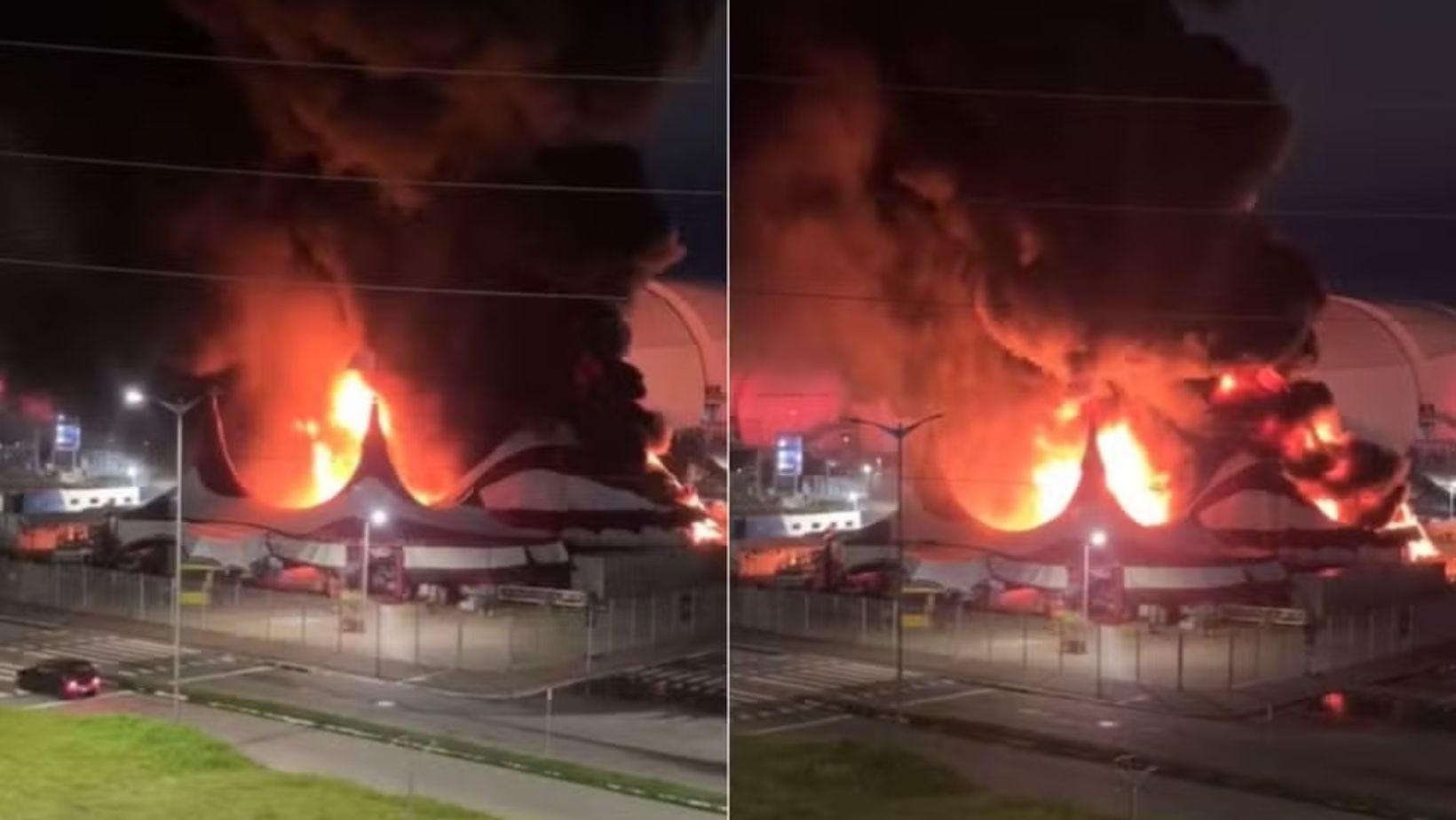 Incêndio Circo do Tirú | Reprodução / Redes Sociais 