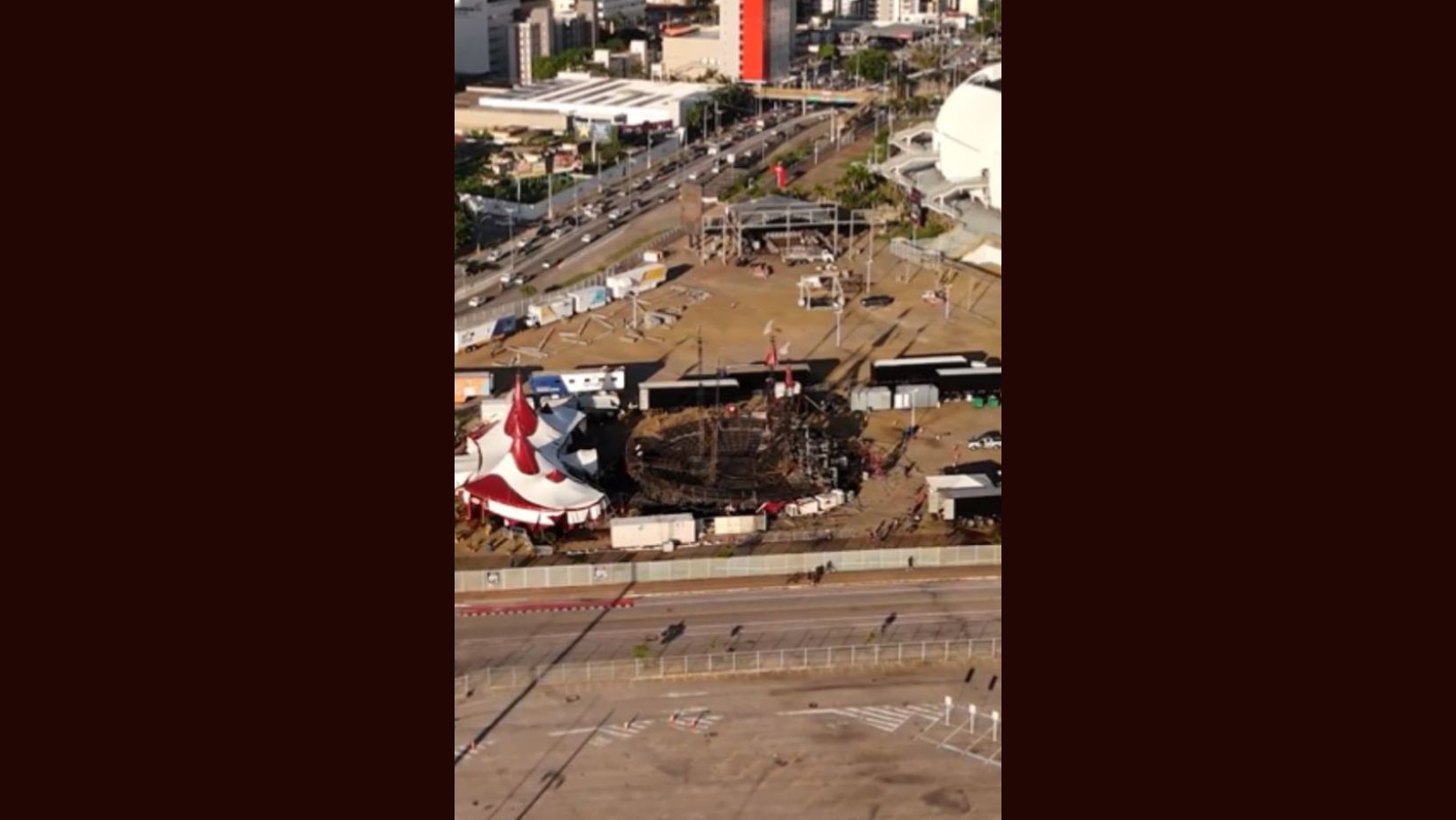 Incêndio Circo do Tirú | Reprodução / Portal LeoDias