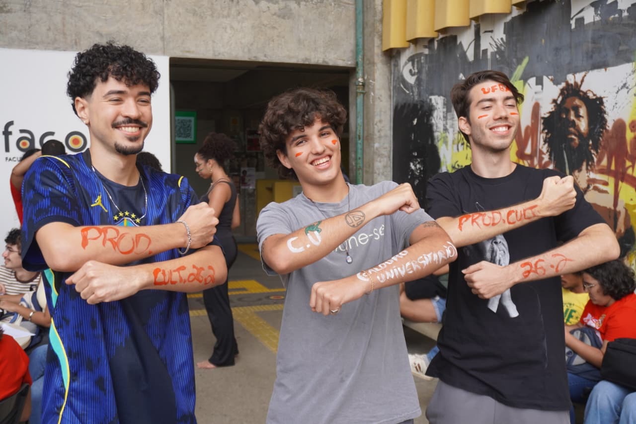 Estudantes da UFBA protestam contra Diego Castro. (Foto: Devid Santana / BNews)