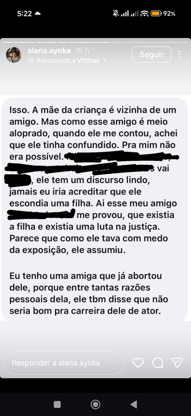 Relato de vitimas 