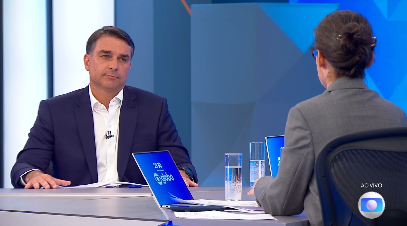 Flávio Bolsonaro é candidato à Presidência pelo PL. (Foto: Reprodução / Globo)