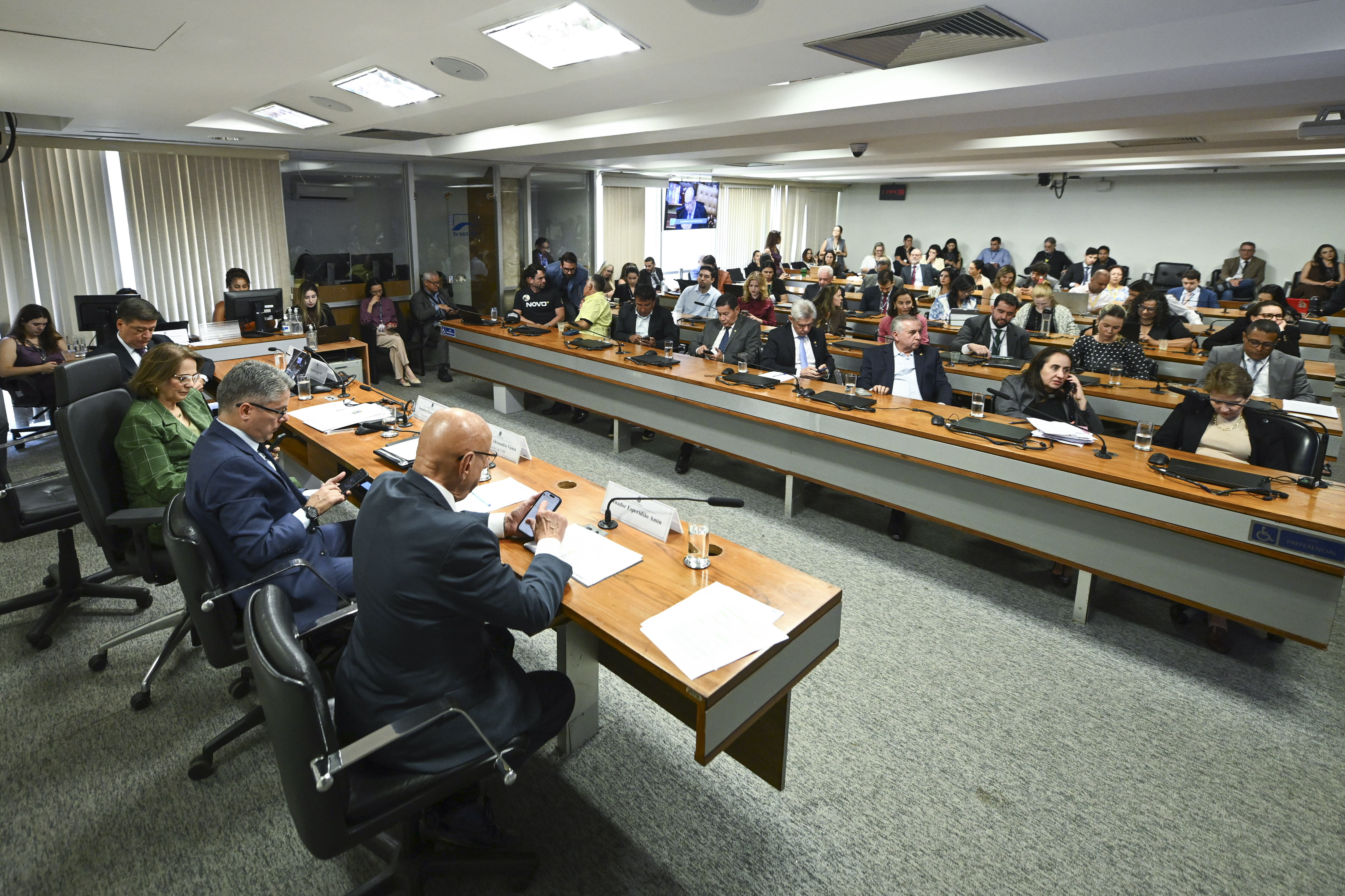 Sessão no Senado acompanha julgamento de Moraes (Foto: Saulo Cruz/Agência Senado)