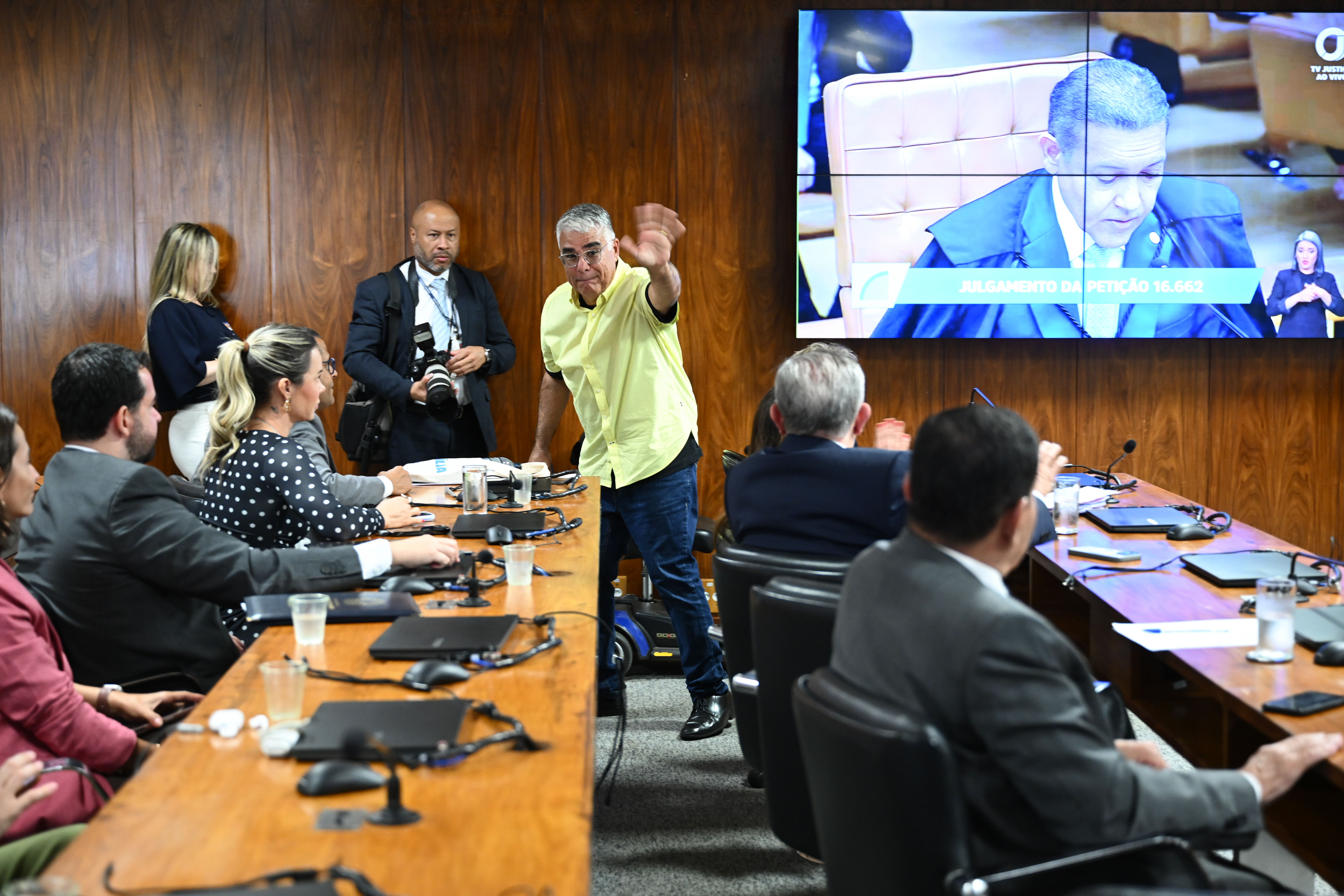 Sessão no Senado acompanha julgamento de Moraes (Foto: Saulo Cruz/Agência Senado)