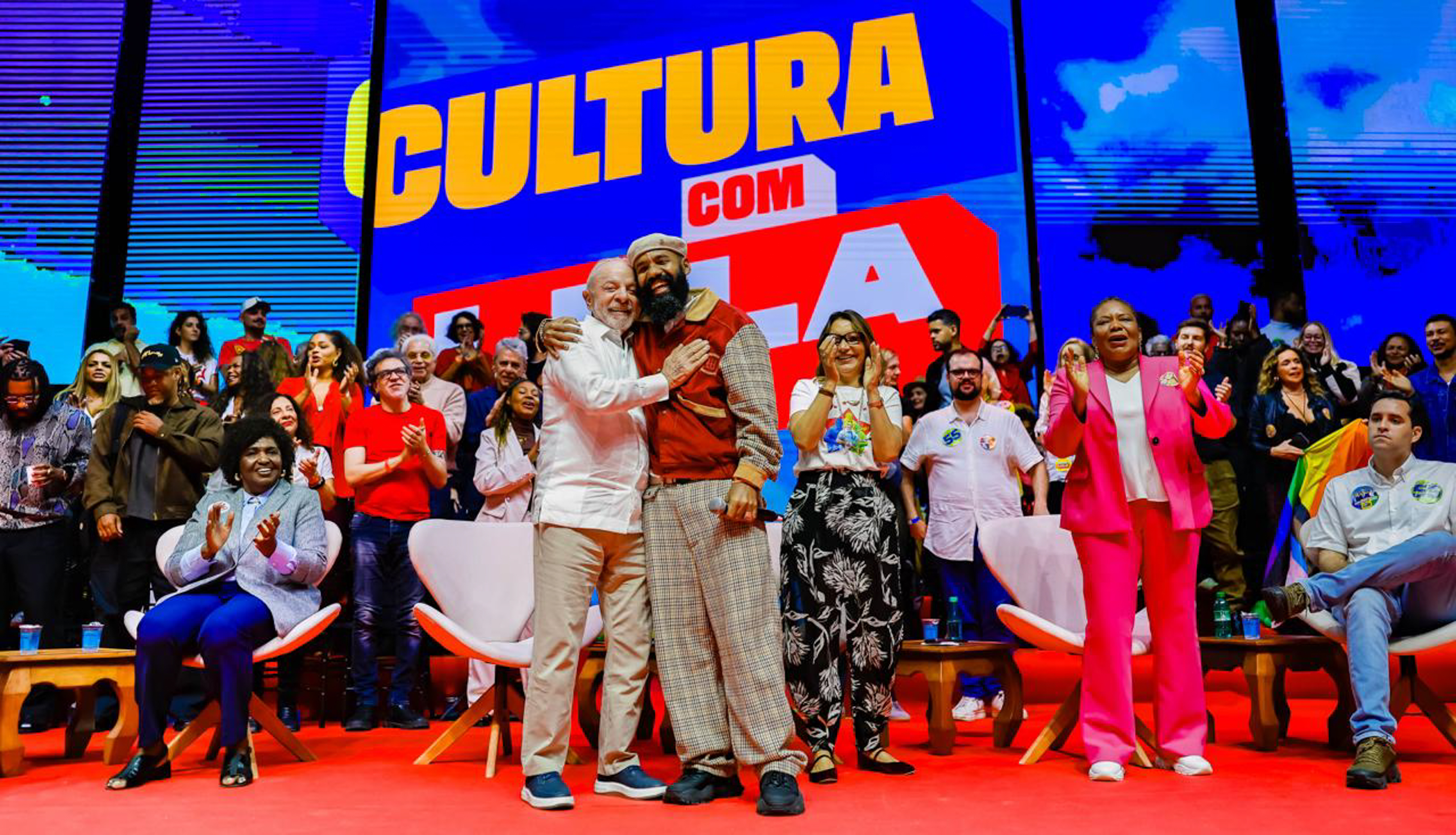 Lula e artidtas baianos