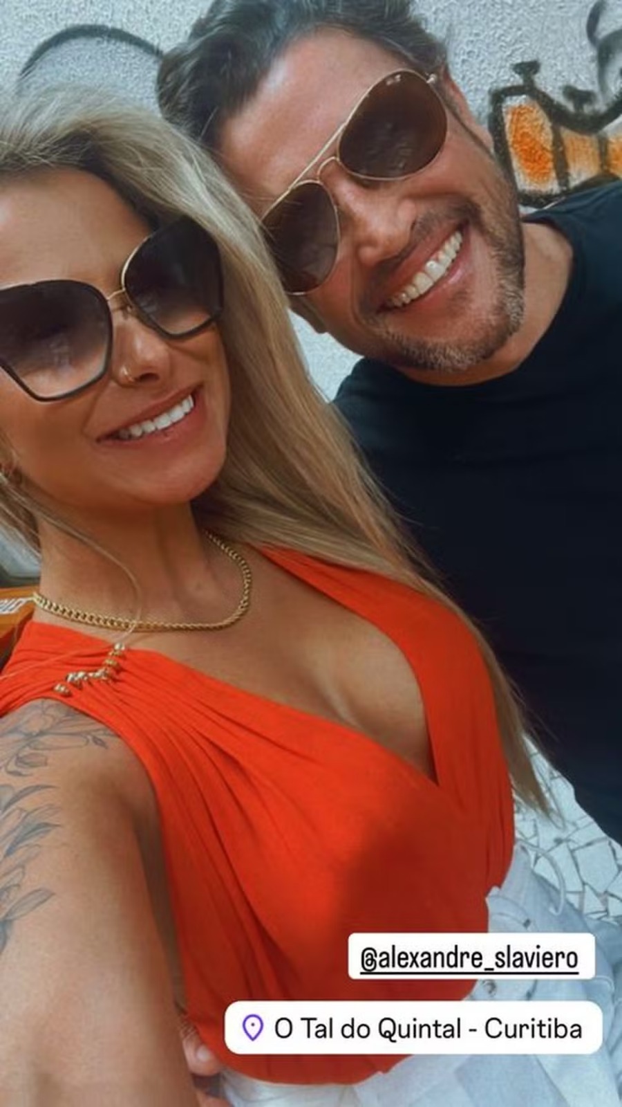 Alexandre Slaviero e Schaola Bárbara Duarte | Reprodução / Redes Sociais 