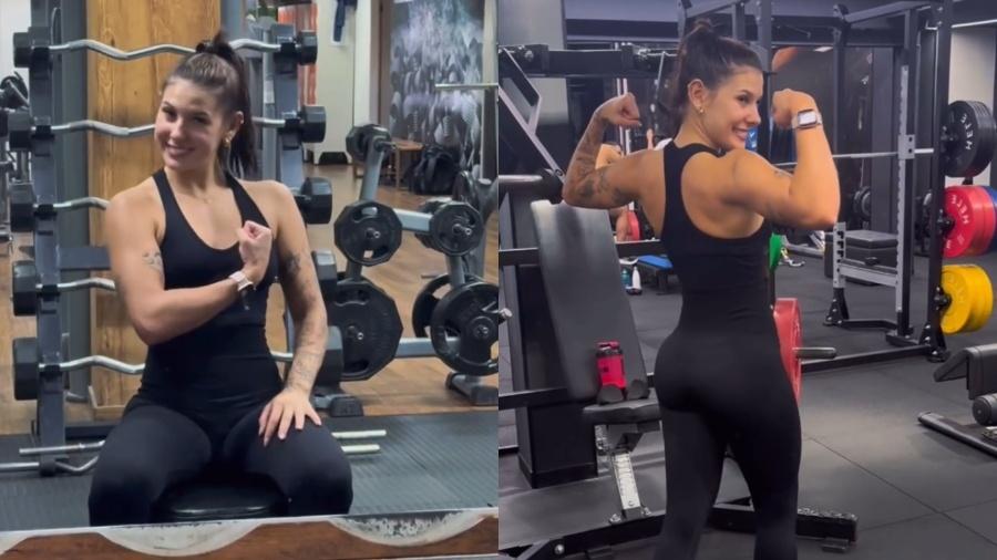 Ana Castela apresenta evolução corporal após foco em treinos na academia