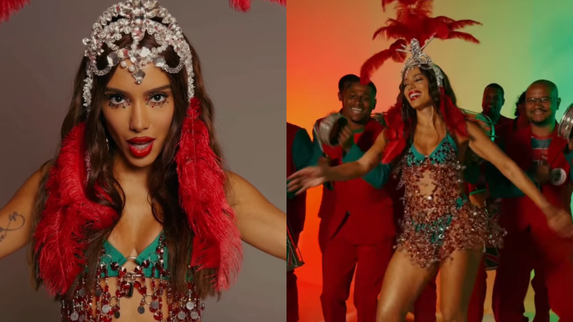 Anitta assume o posto de rainha de bateria da Grande Rio após a passagem de Virginia Fonseca pela escola — Foto: Reprodução/Instagram