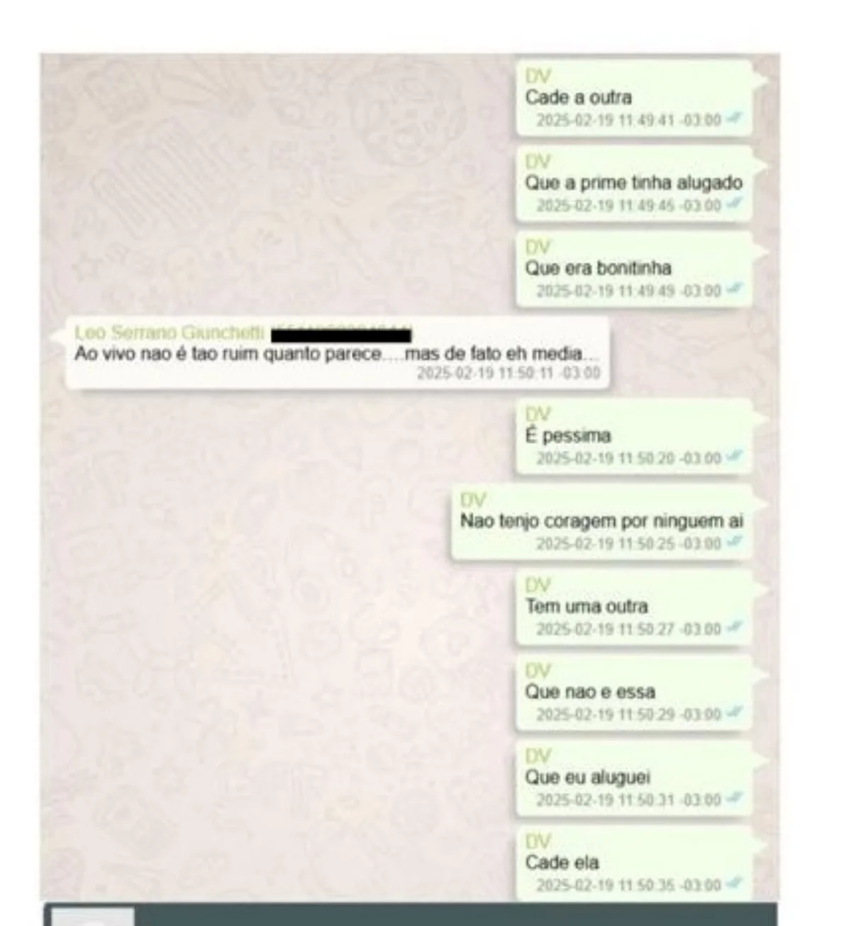 Mensagens encontradas pela PF no celular de Vorcaro