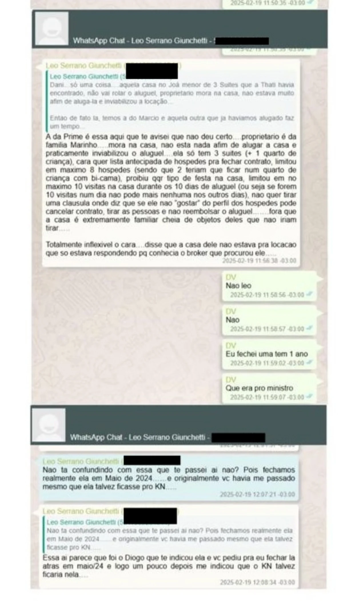 Mensagens encontradas pela PF no celular de Vorcaro