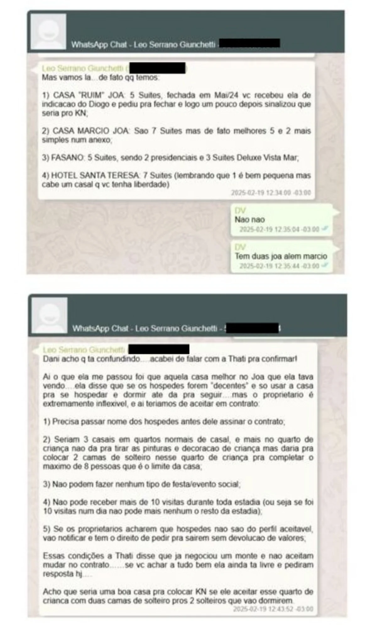 Mensagens encontradas pela PF no celular de Vorcaro